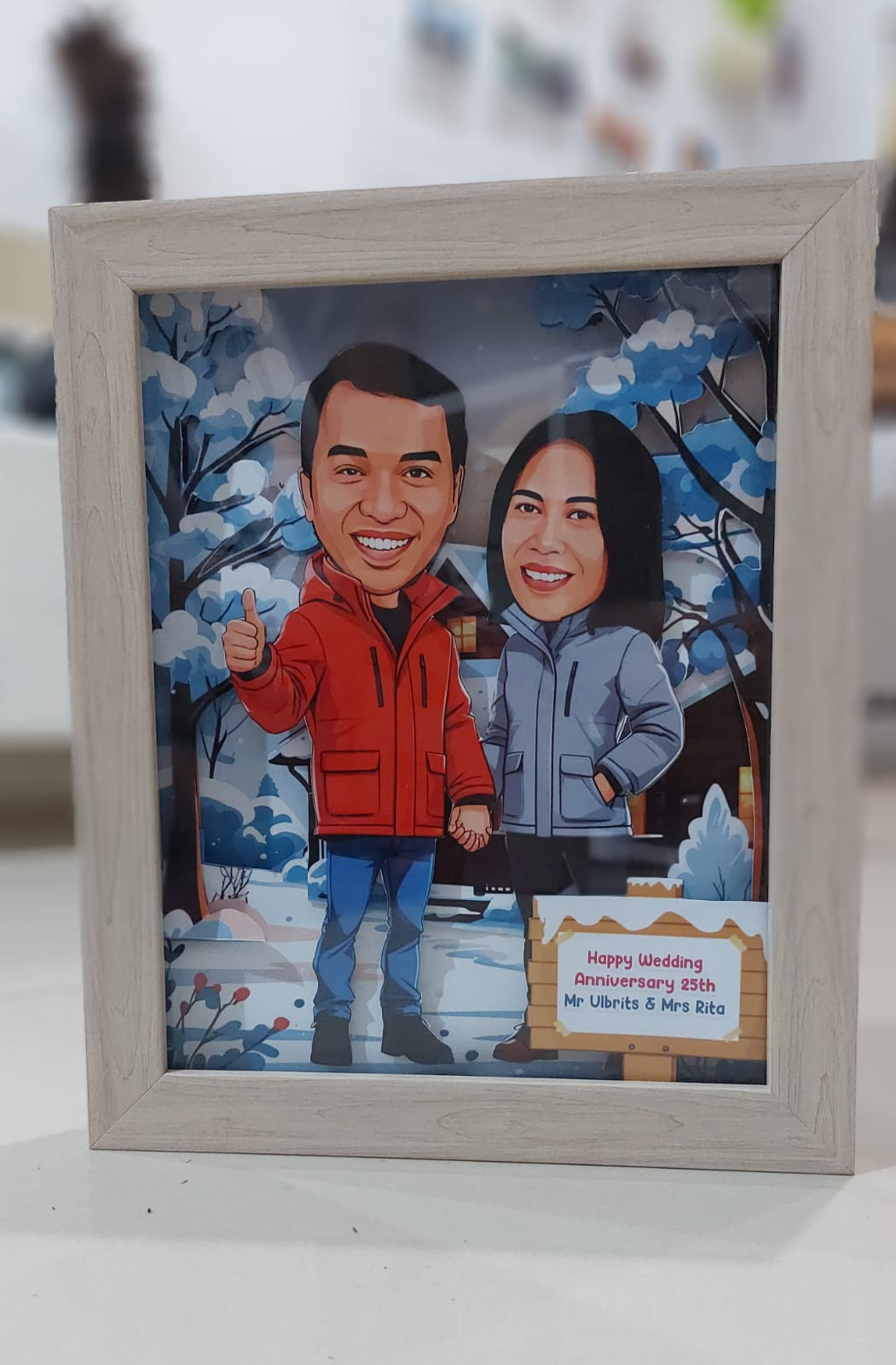 3D pop up caricature frame